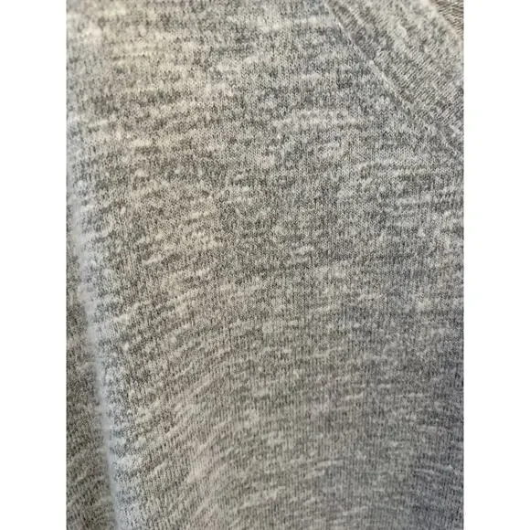 *WISHLIST* Oversized Cozy Gray Marled Knit V-Neck Sweater Women's Size M/L - Picture 4 of 7